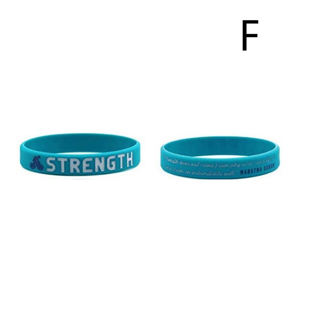 Strength Believe Inspirational Bracelet Rubber Wristbands Dream Motivational Silicone Wristbands