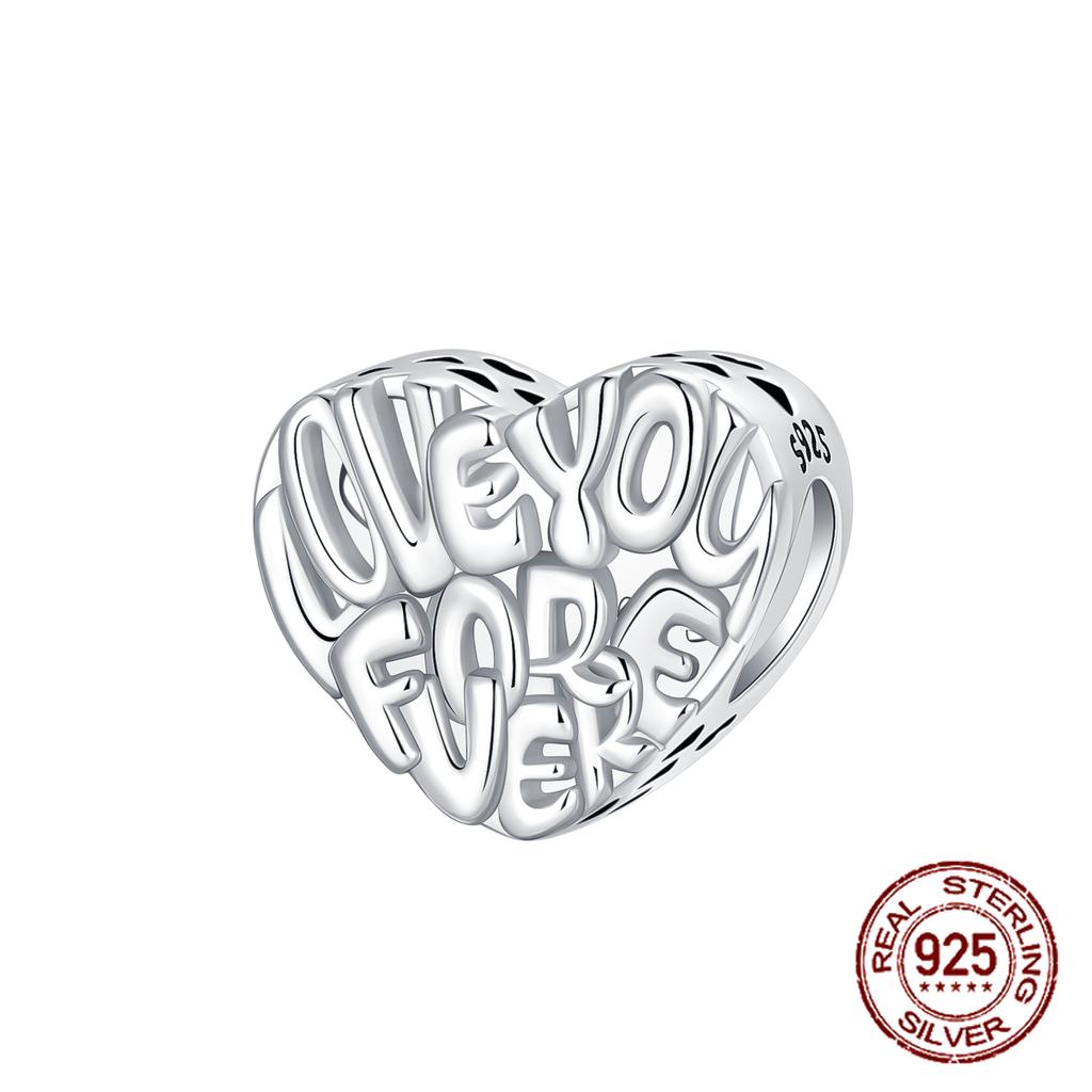 Шармы Бусины Медь Однотонный Буква Семья Навсегда Дерево Жизни Циркониевые Бусины Подходят для DIY Браслетов Ювелирные Изделия