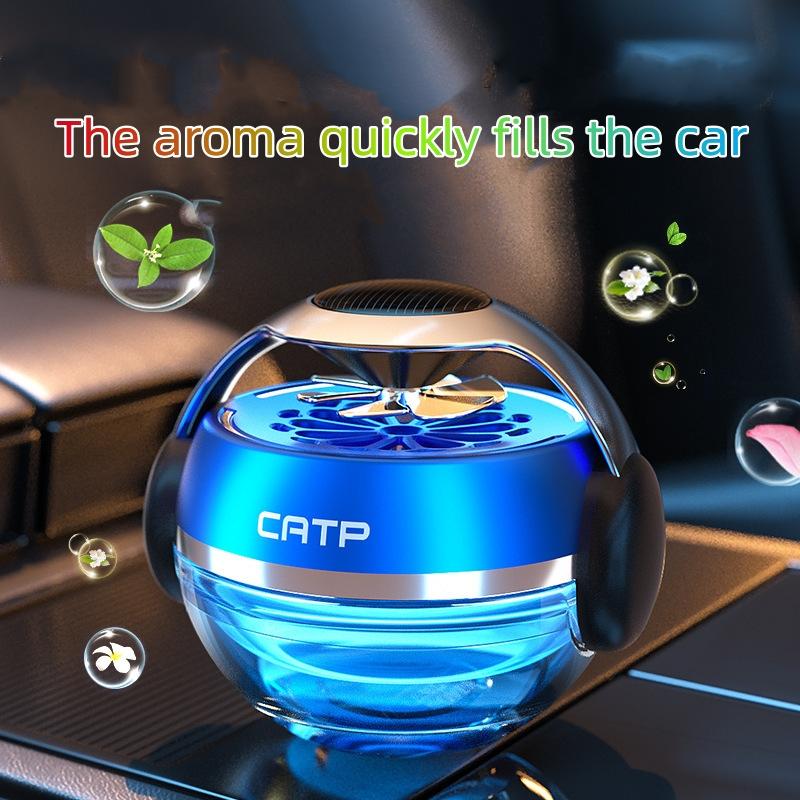 Car Perfume Solar Rotating High-grade Fragrance Lasting Fragrance Car Fragrance Ornaments Decoration Air Freshener