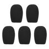 Mini Microphone Windscreens Mic Foam Covers for Lapel Headset Microphone Black, Pack of 5pcs