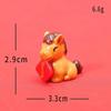 2026 Year of the Horse Resin Lucky Pony Figurines Small Ornament Cute Wealth Mini Decor for Chinese New Year