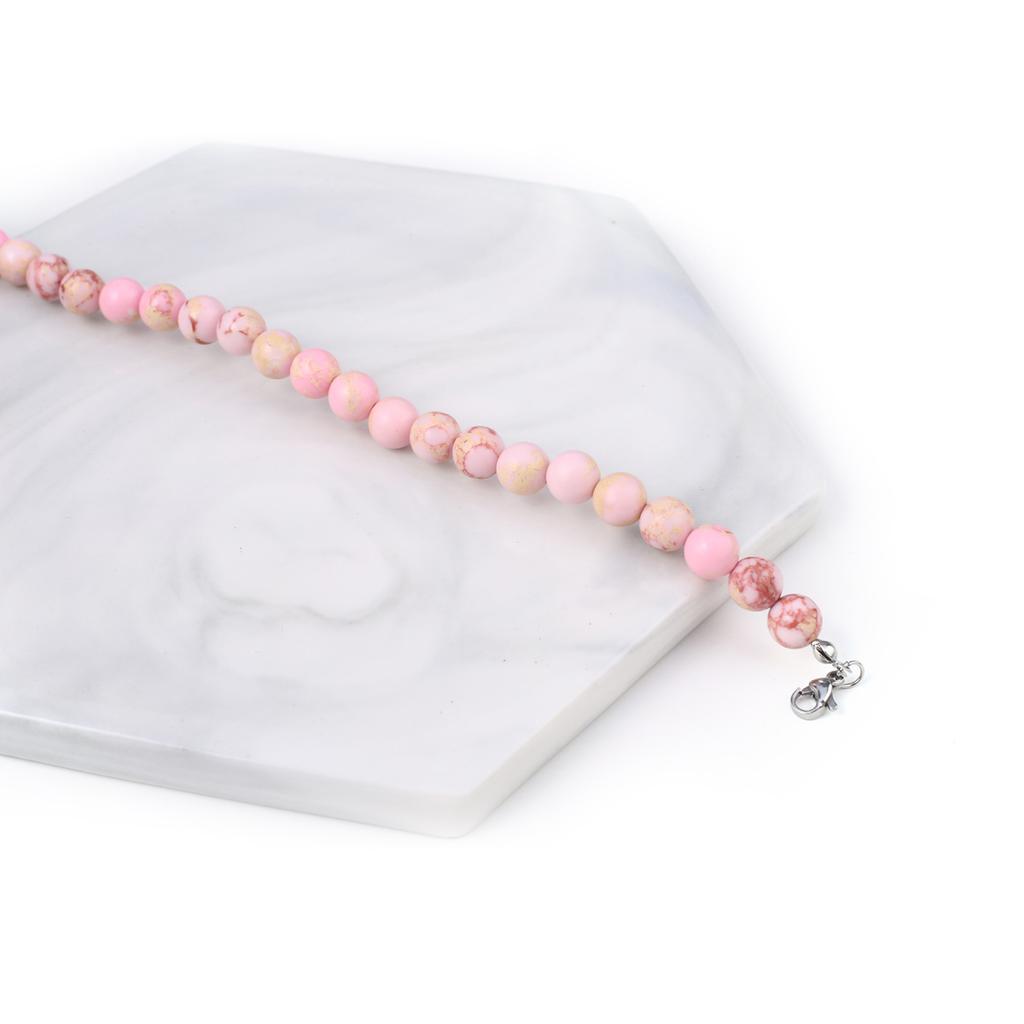 Новый стиль женский браслет натуральный камень императорский камень бусины 8X8 мм подвески для женщин романтический подарок на день рождения