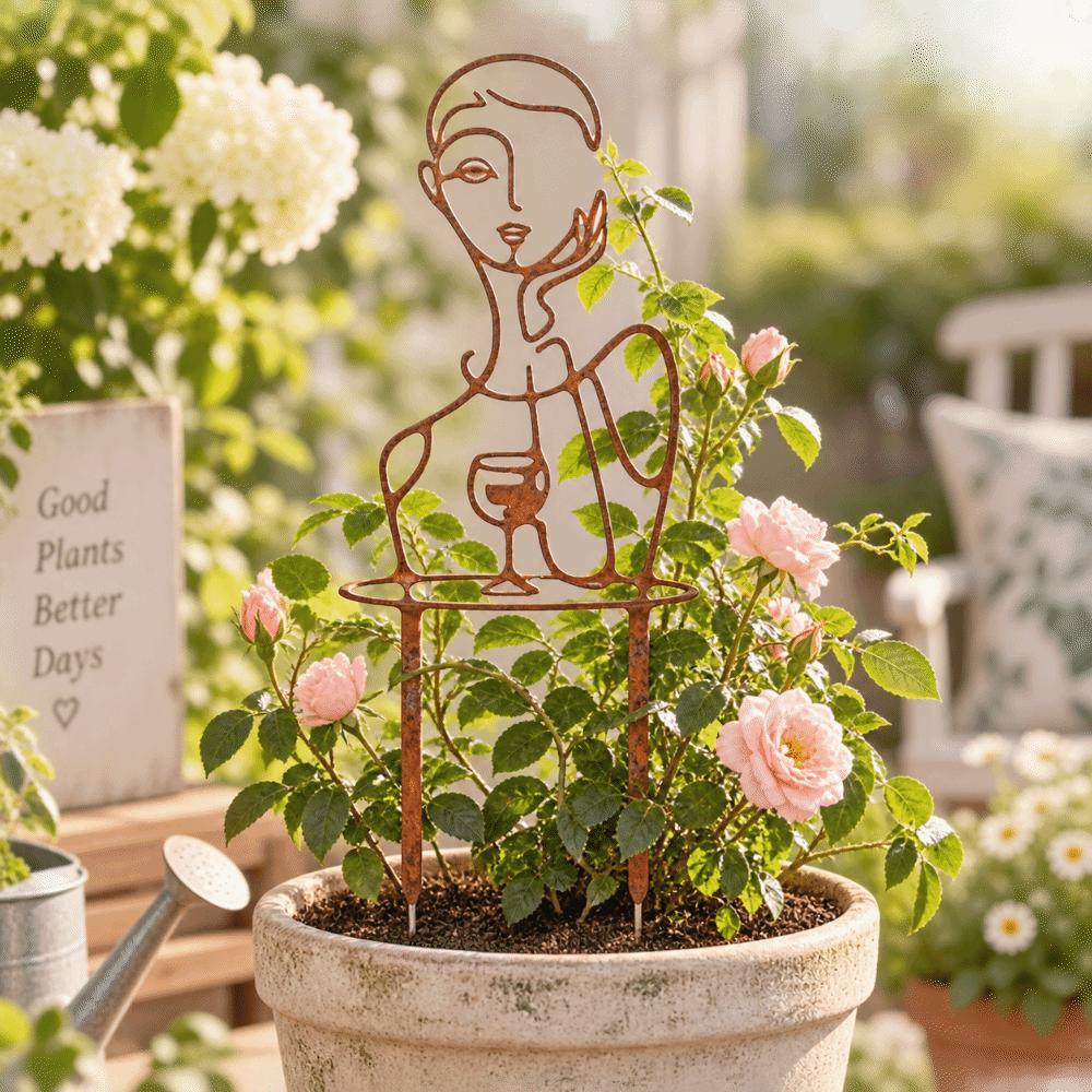 Strong Load Bearing Character Silhouette Plant Stand Plant Climbing Trellis Potted Plants