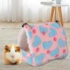 Hamster Nest Comfortable Warm Guinea Pig Bed House Soft Fabric Plush Small Pet Hideout for Small Animals
