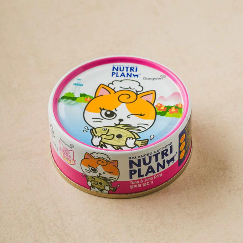 [Питомец] Dongwon Nutri Plan Tongyeong Tuna & Dalgogi 90 г