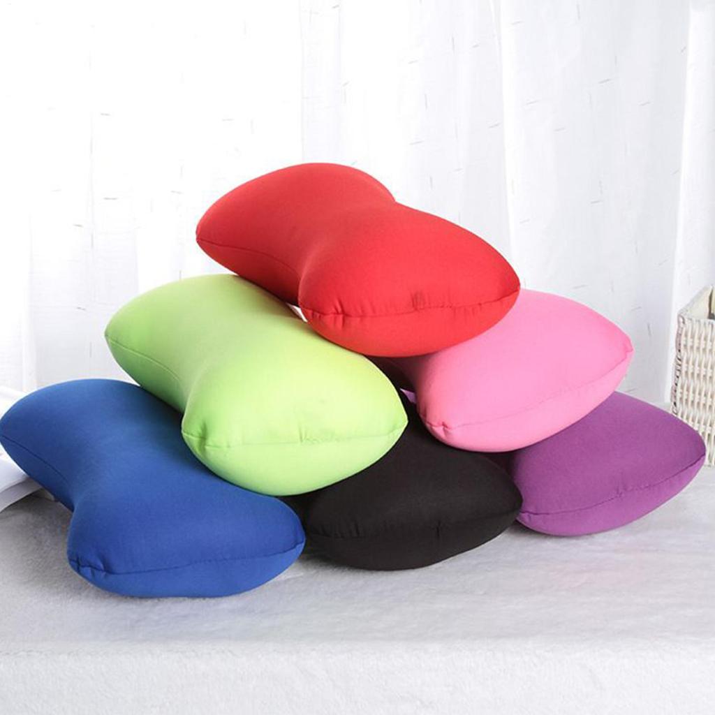 Подушка для шеи с микрогранулами, шейная подушка, портативная поддержка, подголовник, подушка для кемпинга, путешествий, самолета, автомобиля, кровати, полета