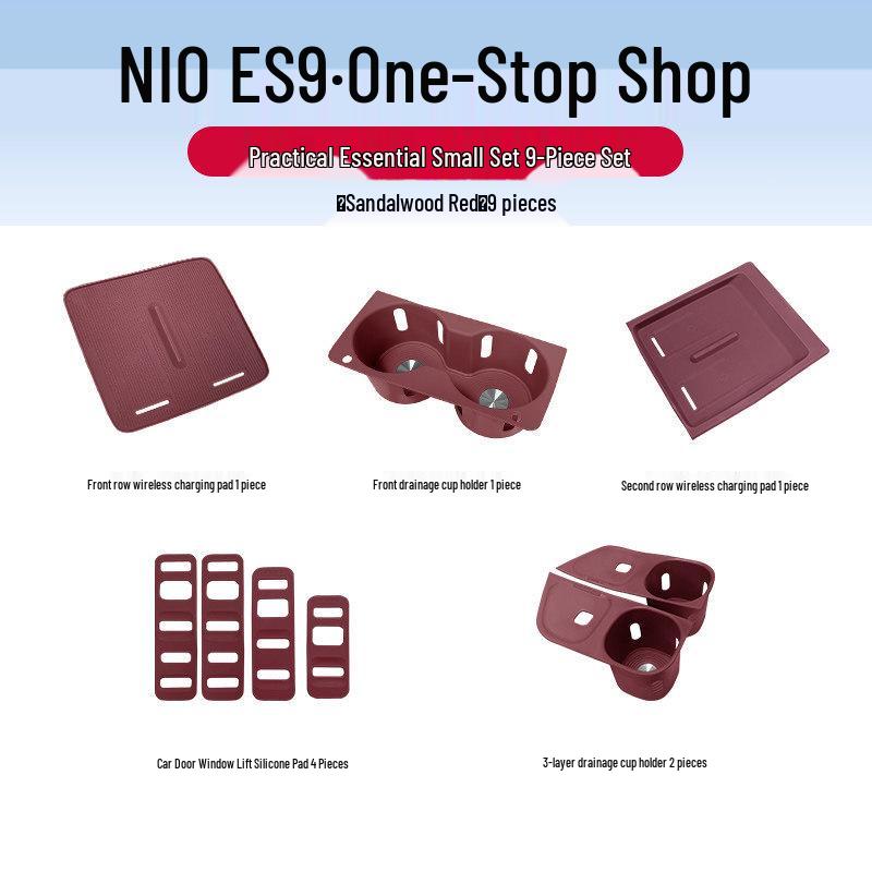 NIO ES9 Center Console Silicone Protective Pad & Interior Accessories Set