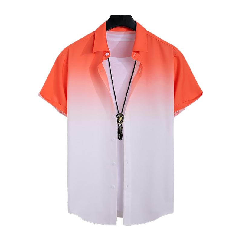 Мужская рубашка с 3D принтом тай-дай, рубашка на пуговицах, повседневная рубашка, летняя рубашка с короткими рукавами, повседневная одежда для отпуска