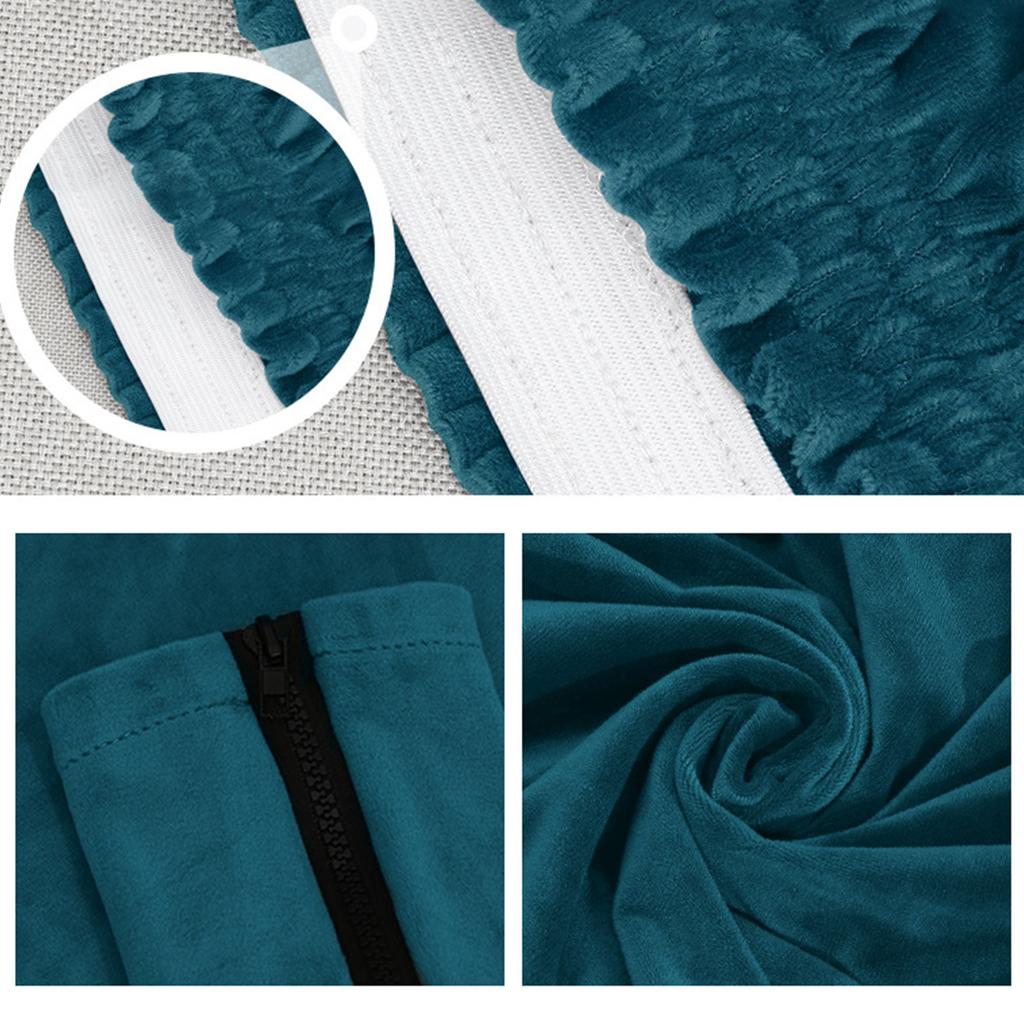 Прочные плюшевые эластичные чехлы на стулья из ткани полиэстер, устойчивые к пыли, для домашних и офисных сидений