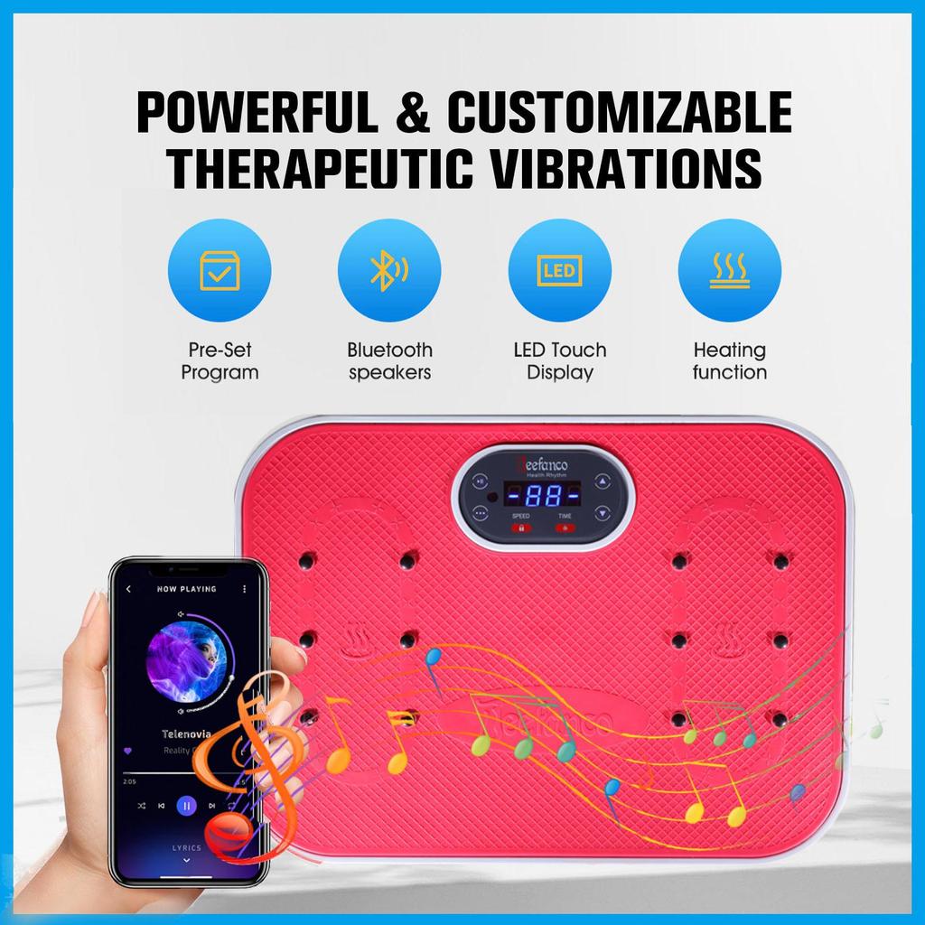 JEEFANCO Fat Burner: Vibration Fitness Machine & Whole Body Exercise Shaker