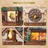 FUNPOLA 3D Книга-пазл для книжной полки, деревянный набор для сборки DIY, миниатюрный кукольный домик, книжная полка, подставка для книг, дисплей, поделка 201 для школьников среднего звена, Звук, Пазл,