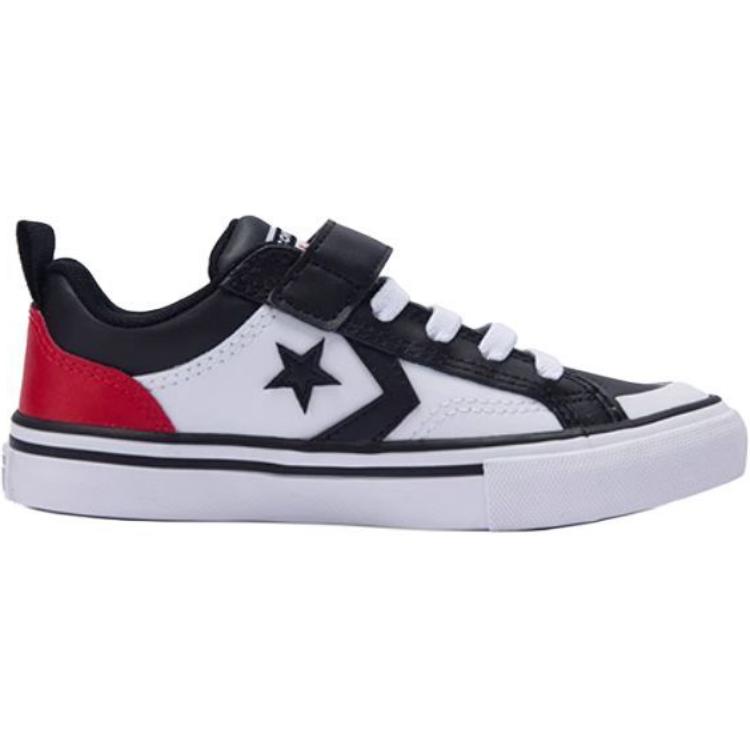 Converse Pro Blaze Strap Удобные Универсальные Низкие Детские Баскетбольные Кроссовки Детские кроссовки Черные Белые Красные A10741C