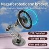 Металлический магнитный кронштейн для автомобильного телефона, вращающийся на 360 градусов, складной, с вентилируемым магнитом, GPS, автомобильные аксессуары для телефонов