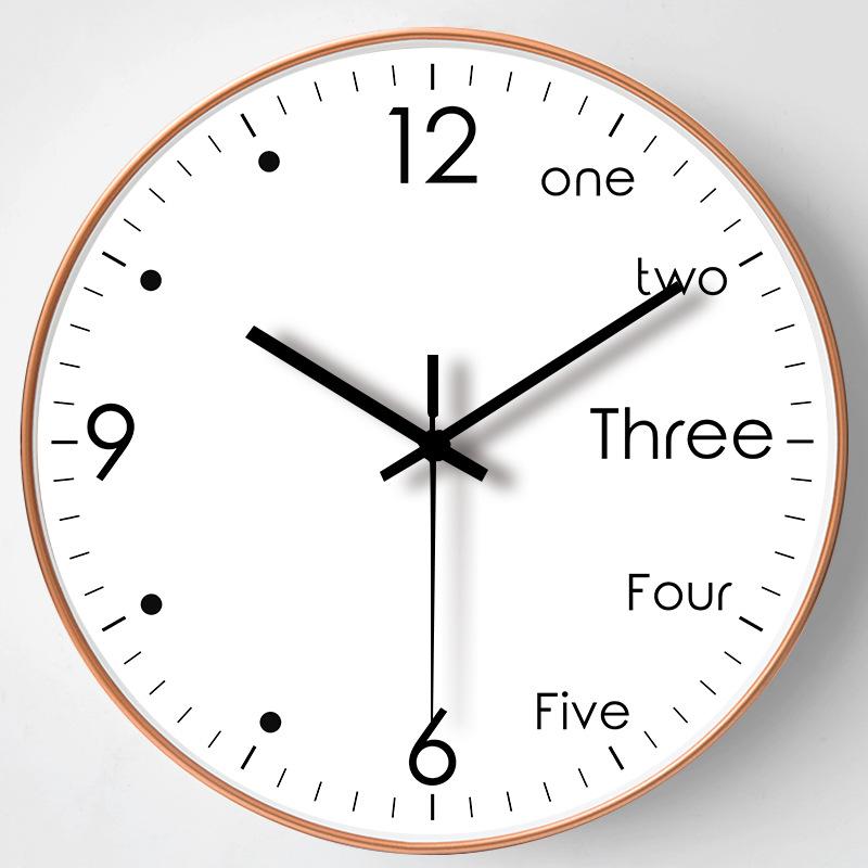 10-дюймовые 25-сантиметровые настенные часы для гостиной, атмосферные, модные домашние часы, креативные, с бесшумным механизмом