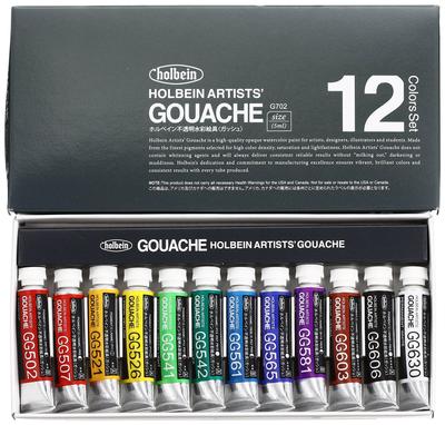Набор непрозрачных акварельных красок Holbein G702 5 мл 03702 (Гуашь) 12-Color