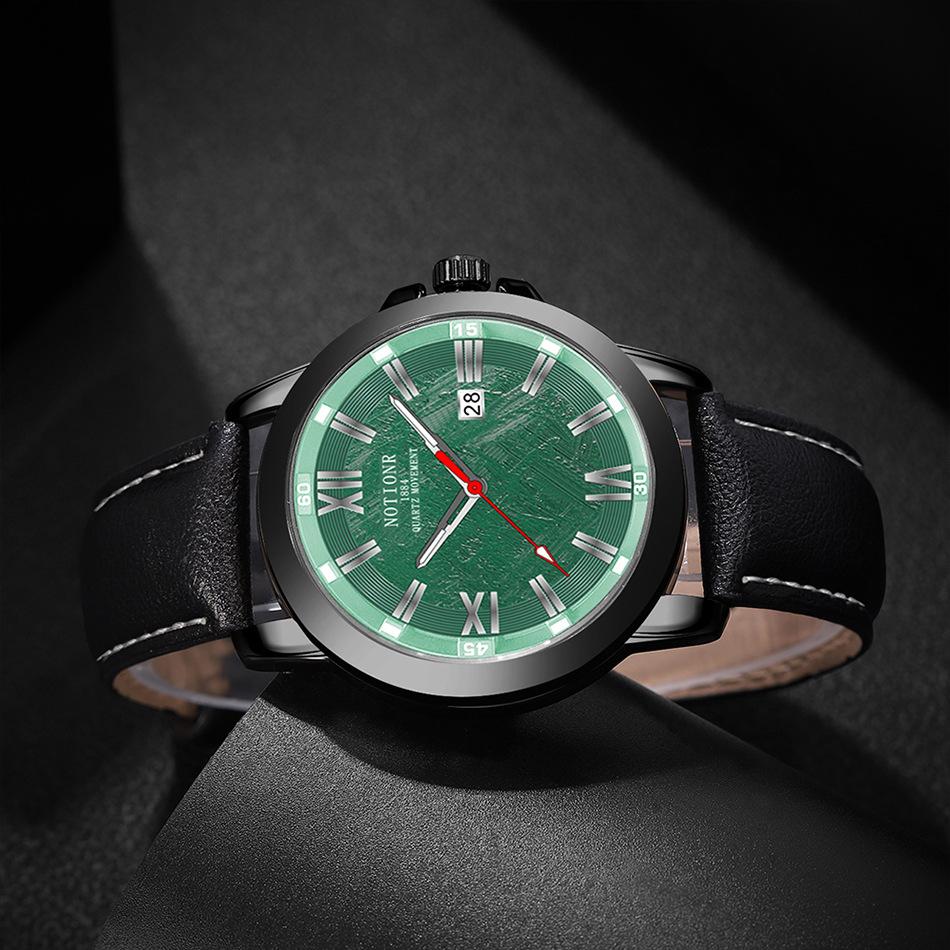 Fashion Business Men's Watches Fashion Men's Watches Simple Watch Large Dial Watch Sports Men's Watch Belt Calendar Watch
