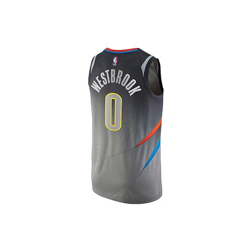 Nike Swingman Russell Westbrook City Edition Jersey Basketball Jersey Men's Dark Steel Gray 912134-040