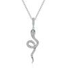 Exquisite Spiritual Snake Pendant Necklace Women Jewelry Fashion Spicy Lady 925 Sterling Silver Chain Clavicle Necklace Lady