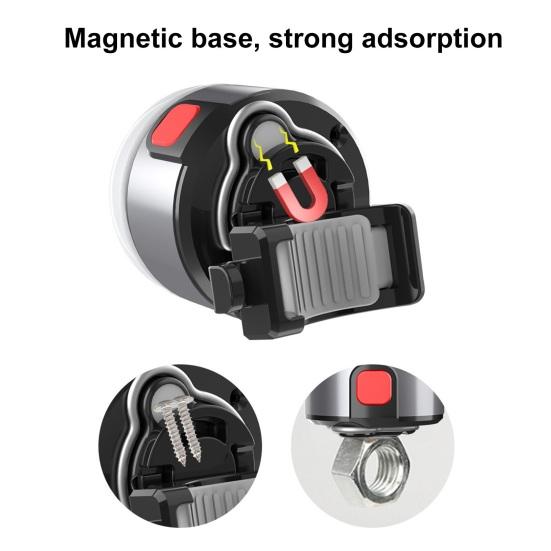 Уличный налобный фонарь, магнитный рабочий светильник, регулируемый перезаряжаемый, водонепроницаемый, 60 градусов, зажим для шляпы, светодиодный велосипедный фонарь