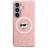 Karl Lagerfeld IML Repeated Choupette MagSafe Case for Samsung Galaxy S26+ Pink