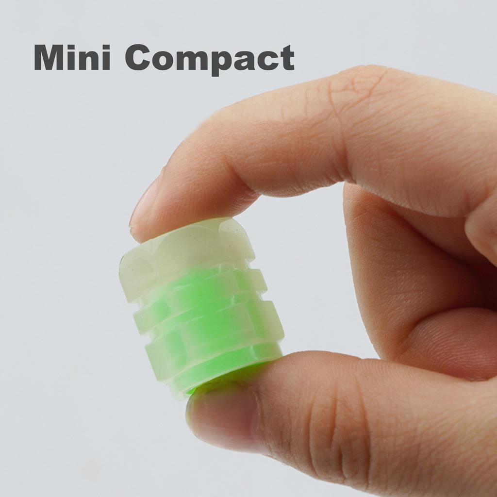 4PCS Luminous Valve S Fluorescent Green Blue Night Glowing Car Motorcycle Bicycle Wheel Styling Tyre Hub Luminous Decor