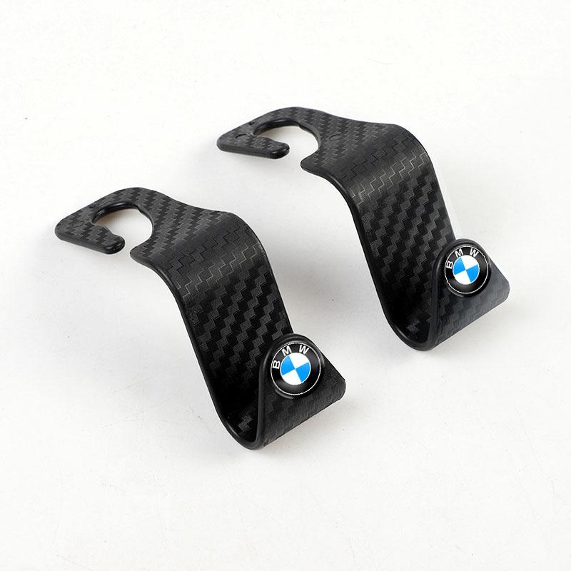 2PCS Car Headrest Hooks Hanger Seat Back Hooks Car Storage Interior Accessories For BMW E46 E60 E90 E39 E87 E36 E92 E70 E91 DHRJX1