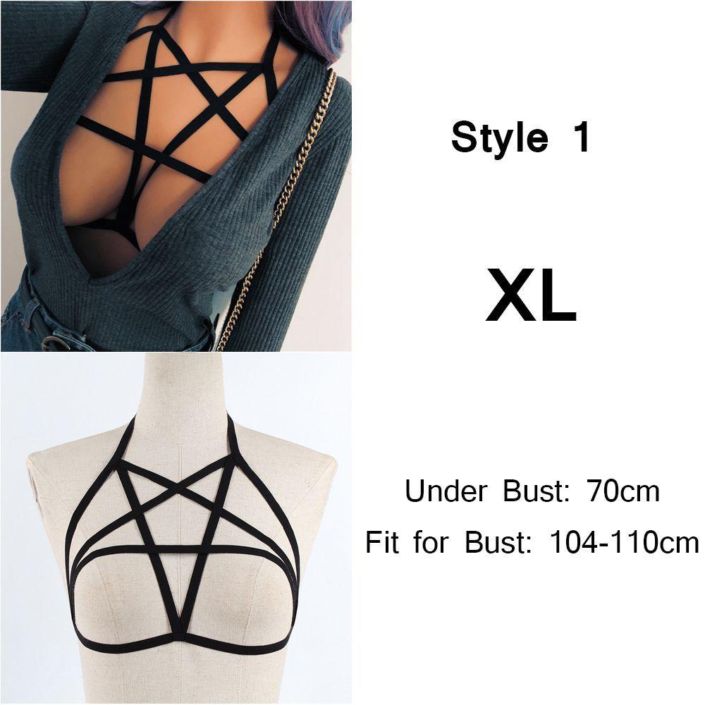 Summer Bralette Bustier Belt Lingerie Push Up Crop Top Cage Harness Sexy Bandage Bra