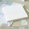 Thickened Leather Square Notebook, Handbook, Student Diary, Girl's Notepad, Travel Journal, Blank/grid Inner Pages, 100 Sheets 200 Pages