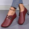 Fashion 2024 Women Shoes Brand Designer Shoes Woman Square Toe Japanned Leather Flats Vintage Narrow Band Loafers Luxury Shoes for Women