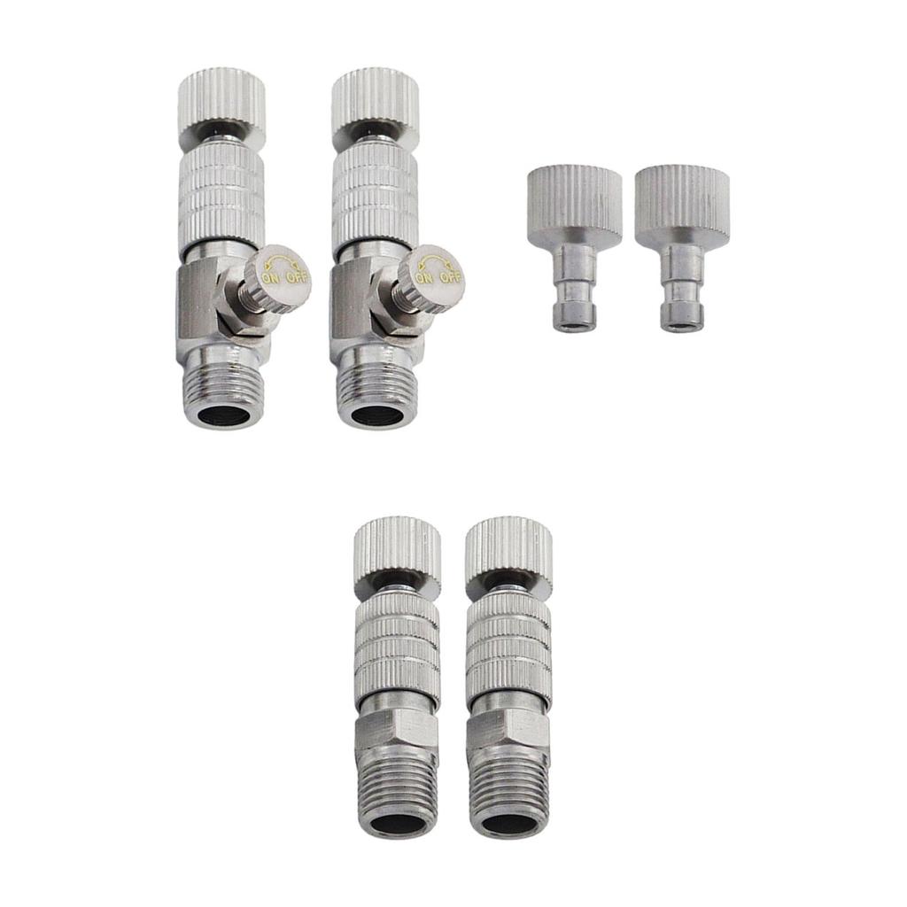 2-piece disconnect coupler, quick coupling adapter, 1/8-inch fitting for air