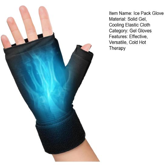 Hand Ice Pack Glove for Carpal Tunnel Relief Cold Therapy Pack with