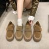 Ретро женские осенние новые повседневные универсальные лоферы на толстой подошве для ленивых женщин