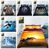 Комплект постельного белья с 3D цифровой печатью, пододеяльник для спальни, наволочка, домашний комплект постельного белья, AU/EU/US, полноразмерная односпальная/двуспальная кровать