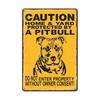 Retro Metal Tin Sign  Warning Dog  Vintage Wall Decor for Home Garden Cafe  Perfect for IndoorOutdoor Use  Rustic Poster Prin