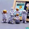 Moon Sculpture Decorative Astronaut Figurines Astronaut Model Cosmonaut Statues Miniatures Gift