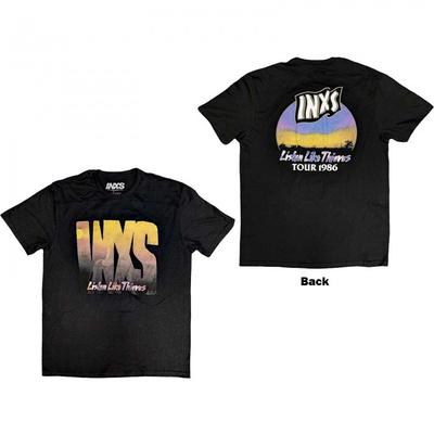 INXS Unisex Adult Listen Like Thieves Tour T-Shirt