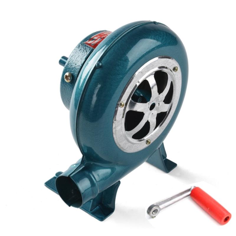 Household Hand Crank Blacksmith Blower Cooking Manual BBQ Fan Air Blower Manual Blacksmith Air Blower for Outdoor