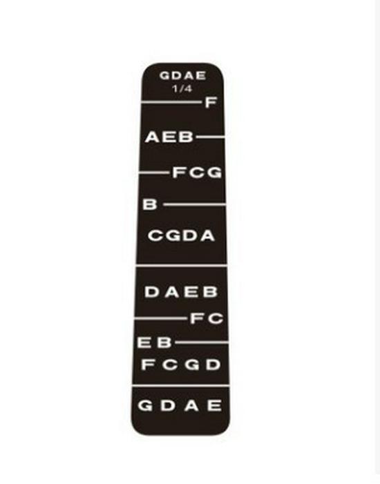 Violin Fingerboard Scale Chart Stickers - Convenient & Easy to Use