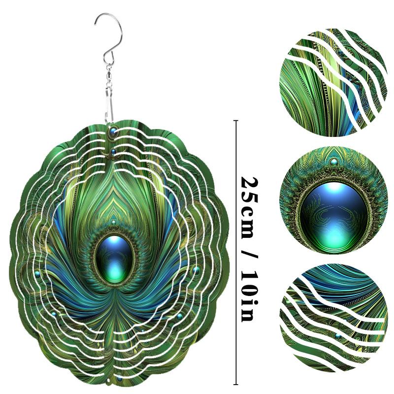 2D Metal Wind Spinner, Dynamic Sculpture for Indoor & Outdoor Decor, Ideal for Garden & Patio Art, Perfect Festive Gift