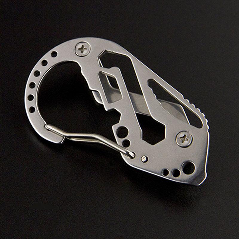 Многофункциональный карабин, набор ключей, органайзер для EDC-зажимов, карман для гаджетов из нержавеющей стали, многофункциональное хранилище для походов и путешествий