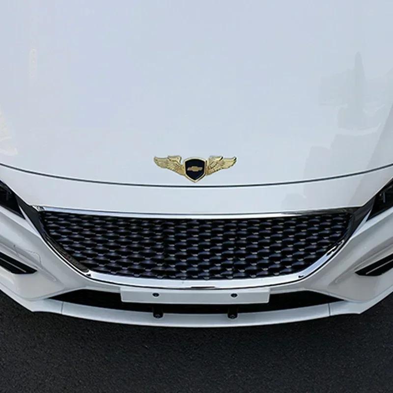 Металлическая хромированная наклейка на передний капот автомобиля для Chevrolet Cruze Captive Equinox Aveo Camaro Silverado Traverse Sonic IMPALA Trax