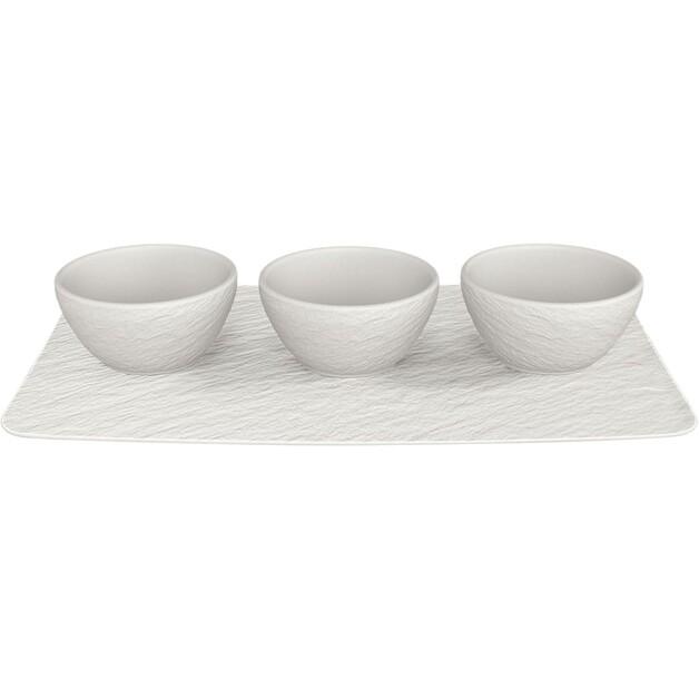 Миски для соусов Villeroy & Boch Manufacture Rock blanc, 4 предмета (1042409023)
