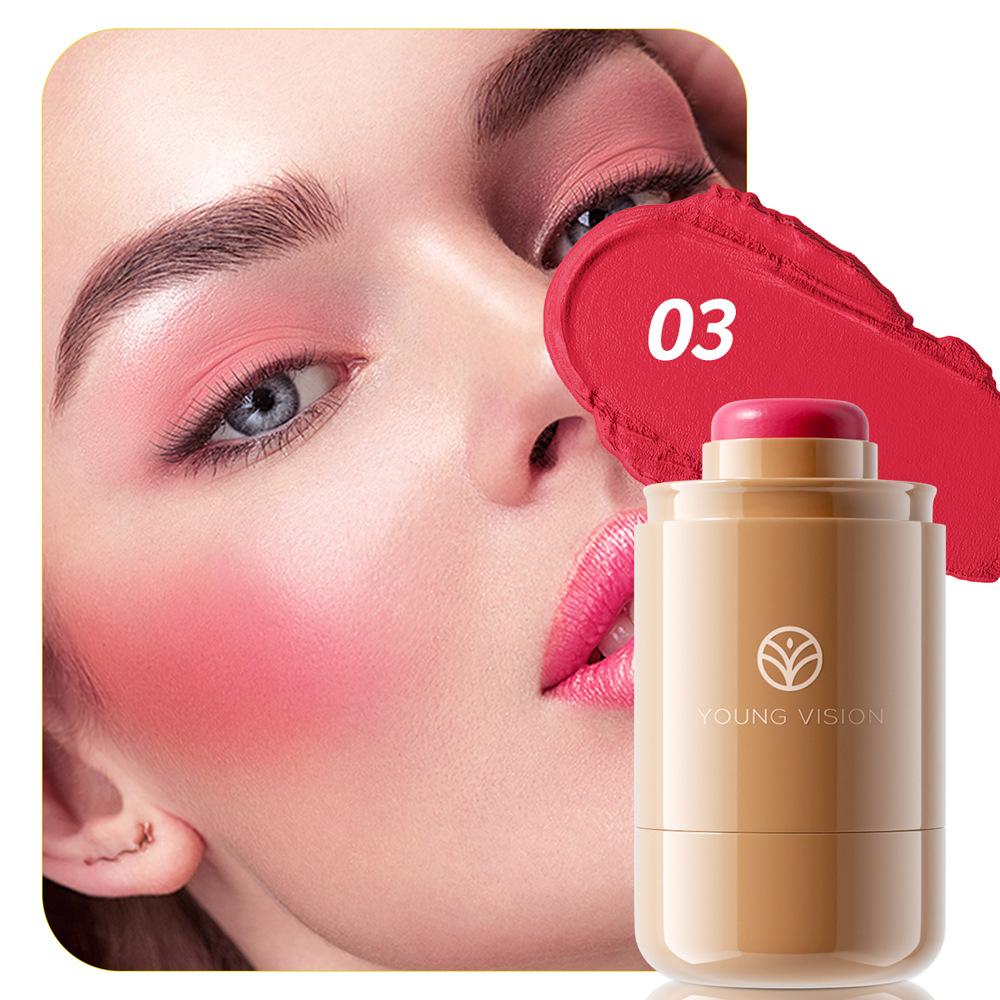 6 Colors Matte Waterproof Cream Blush Stick for Lips and Cheeks