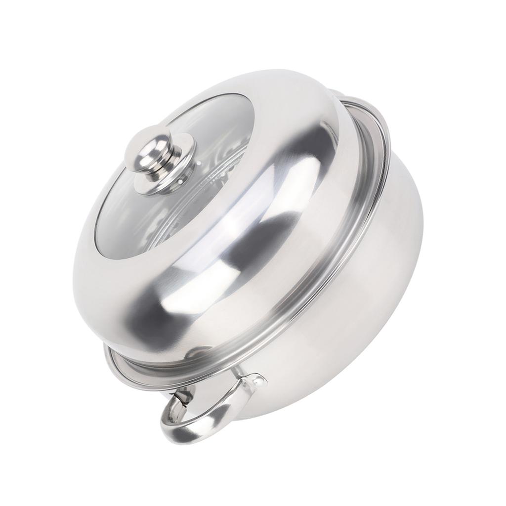 28 см однослойная кастрюля из нержавеющей стали, тушеная в сковороде, пароварка, кухонная утварь, бытовая кулинария