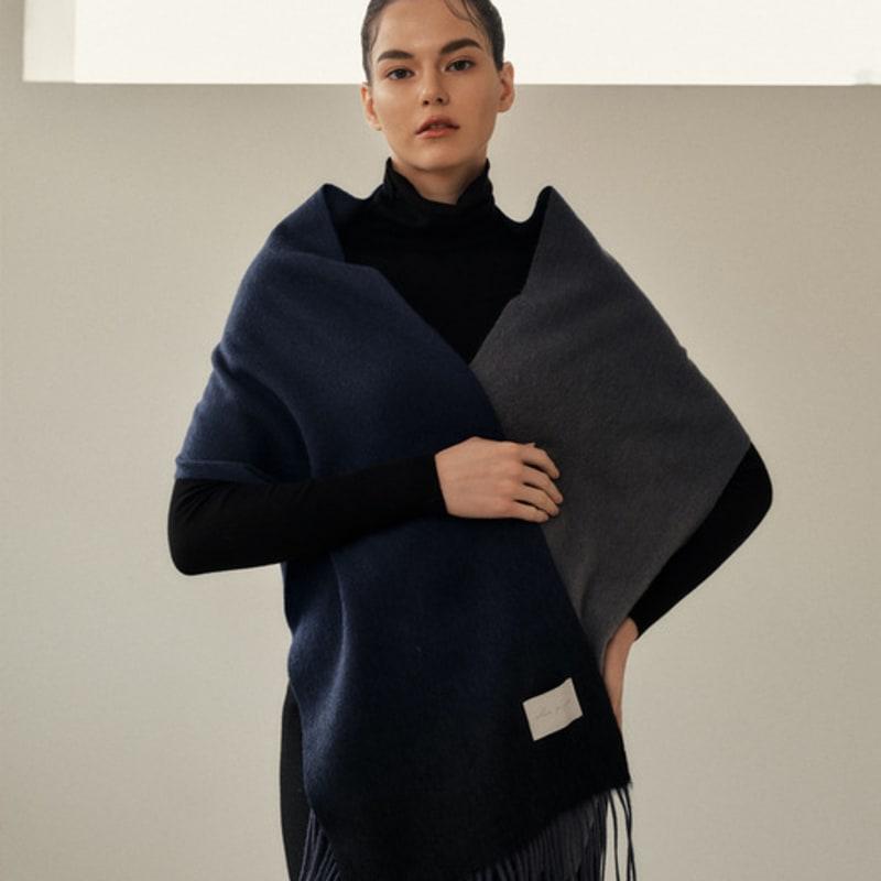 White Project AURORA LAMBS WOOL 100 MUFFLER [3COLOR]