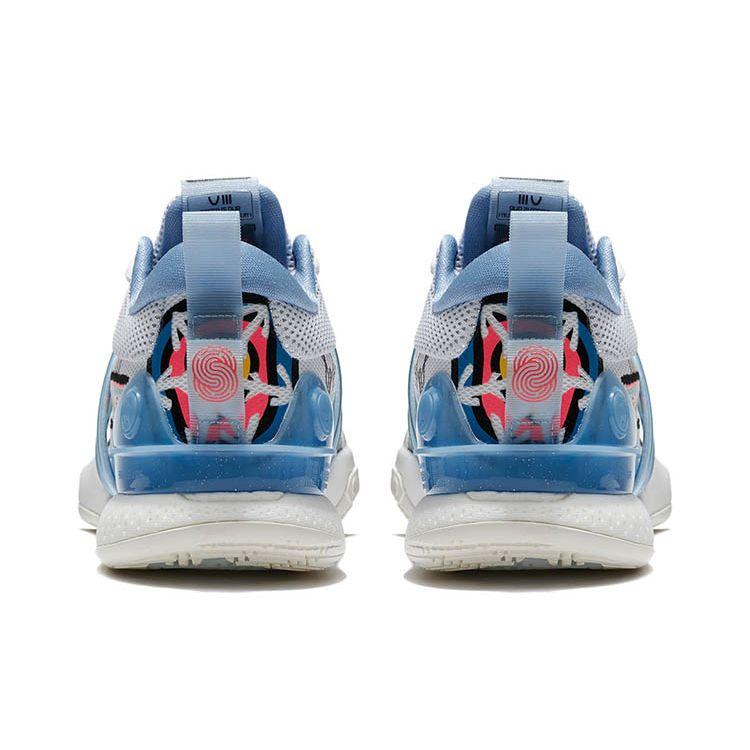 Li-Ning Рождественские мужские кроссовки Speed ​​8 Premium White Standard-White Blue ABAS005-4