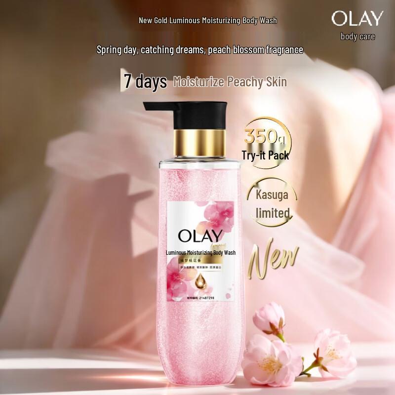 Olay Мечтательный персиковый цвет с мерцанием гель для душа