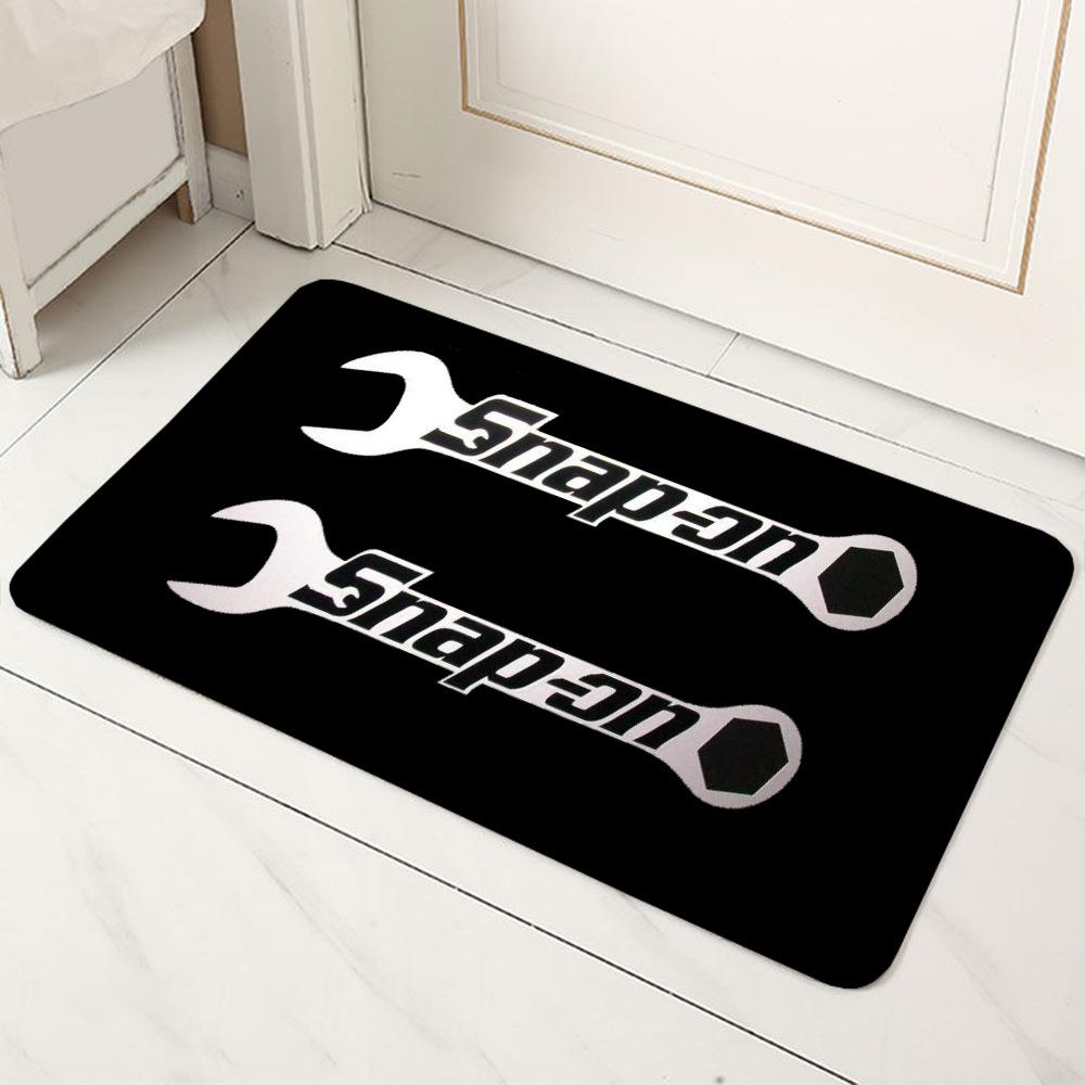 Snap-on TOOL TIPS Logo Carpet Mat Anti-Slip Backing Rug for Garage Auto Shop Home Decoration Tool Theme Oil Resistant Door Mat