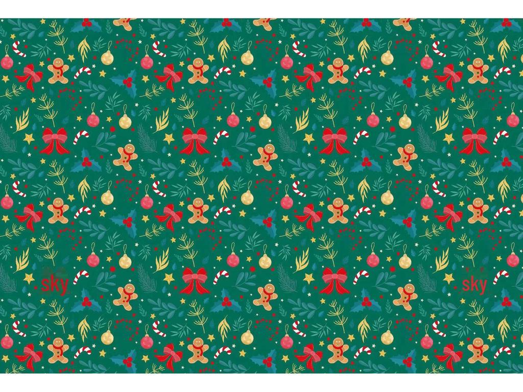 Рождественский яблочный букет и подарочная коробка с цветами в праздничной упаковочной бумаге