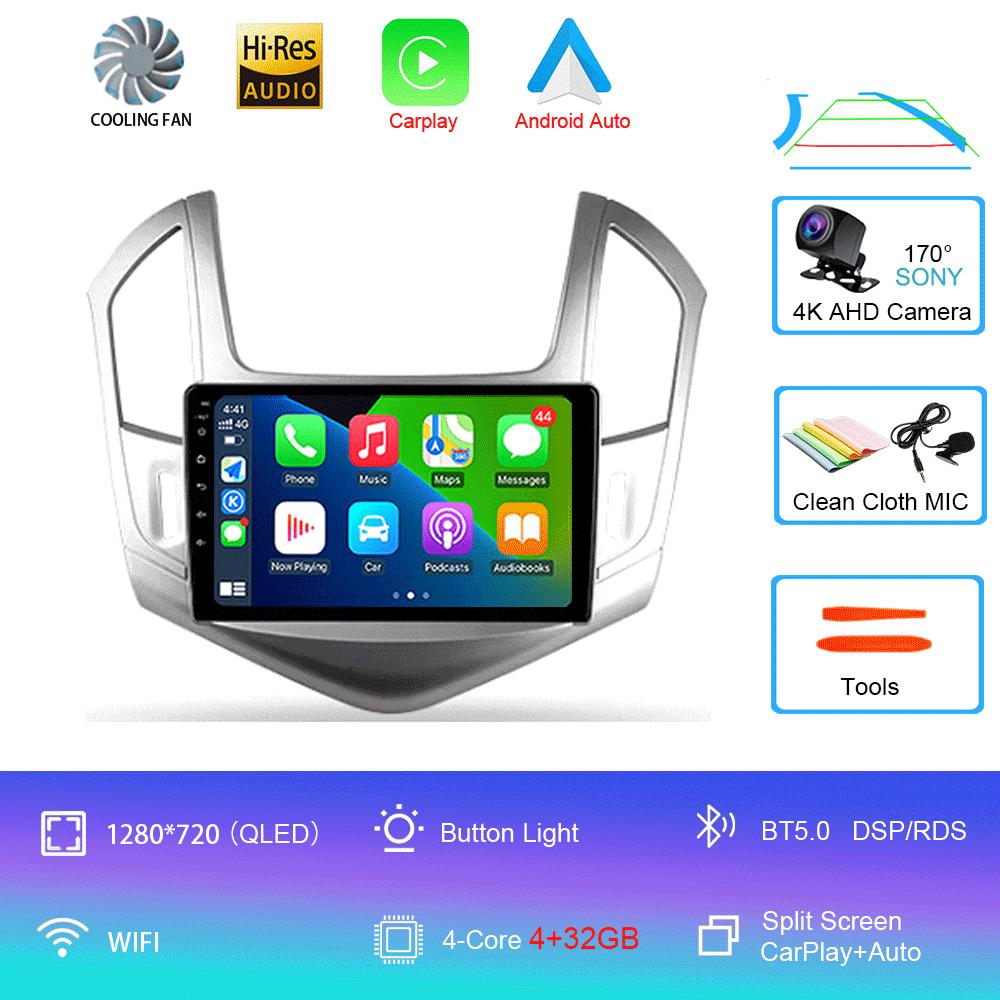 Android 14 Android 14 для Chevrolet Cruze J300 J308 2012 - 2015 Мультимедиа Видео Плеер Навигация стерео GPS Нет 2din 2 din dvd